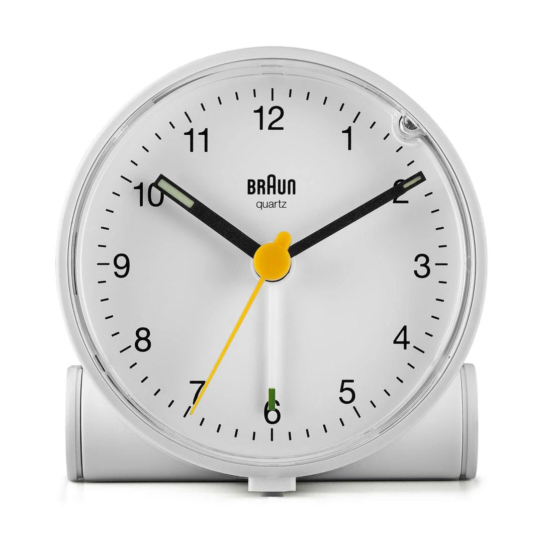 BC01 Braun classic analogue alarm clock - white - Image 3