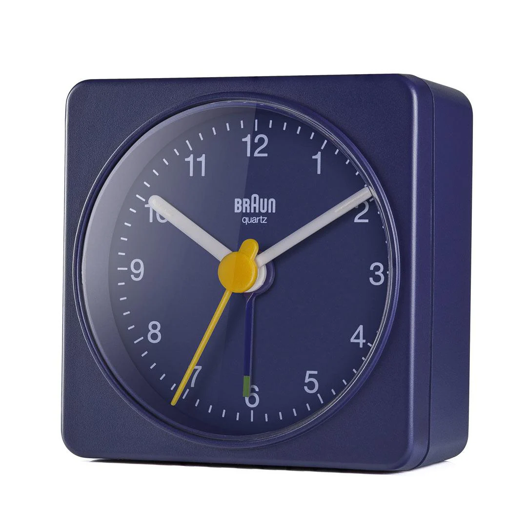 BC02 Braun classic travel analogue alarm clock - blue - Image 3