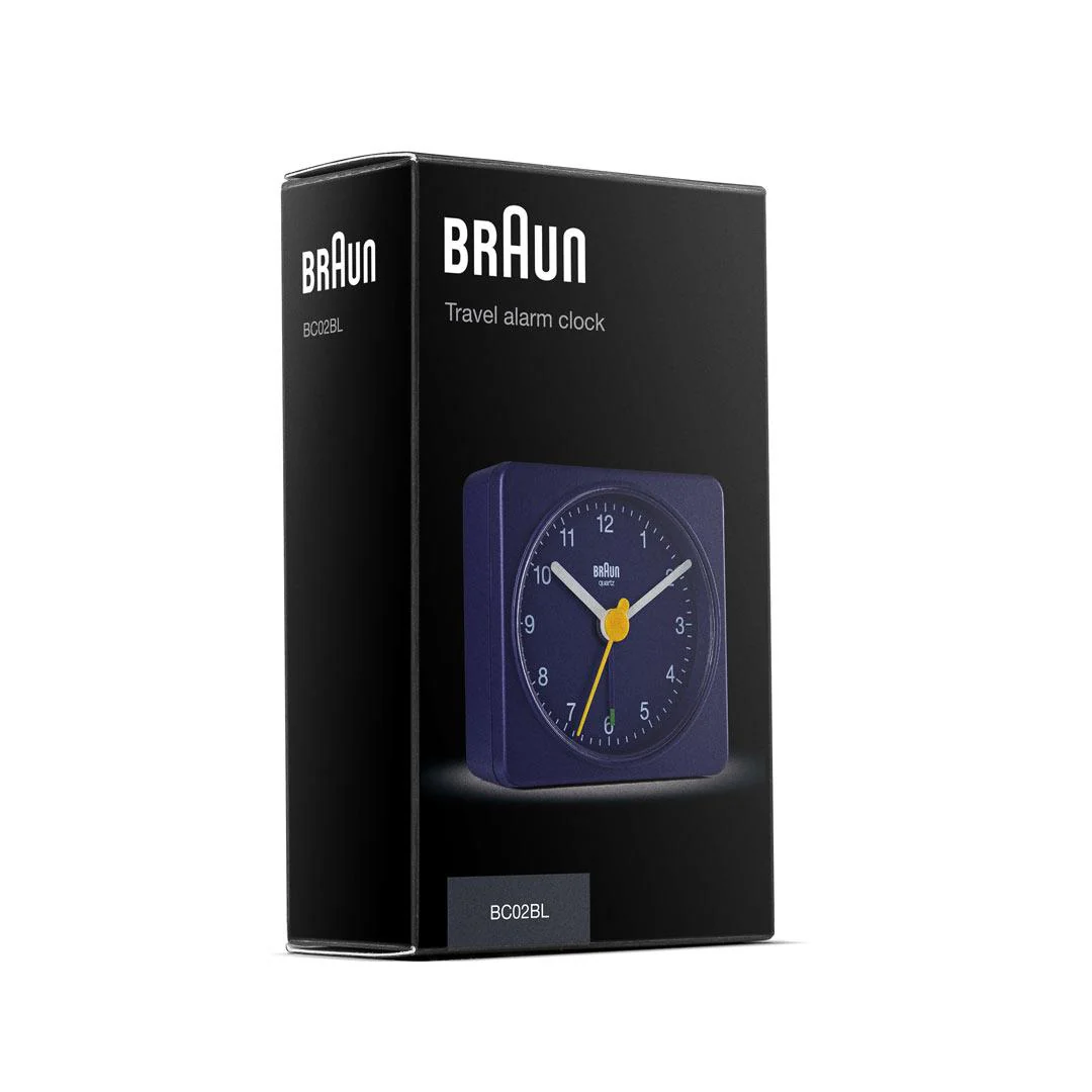 BC02 Braun classic travel analogue alarm clock - blue - Image 6