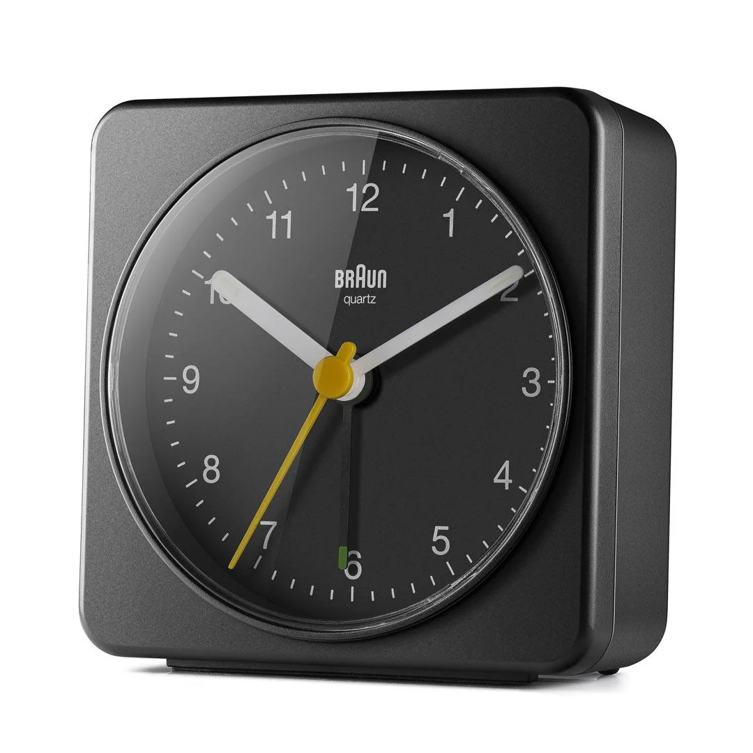 BC03 Braun classic analogue alarm clock  - black - Image 3