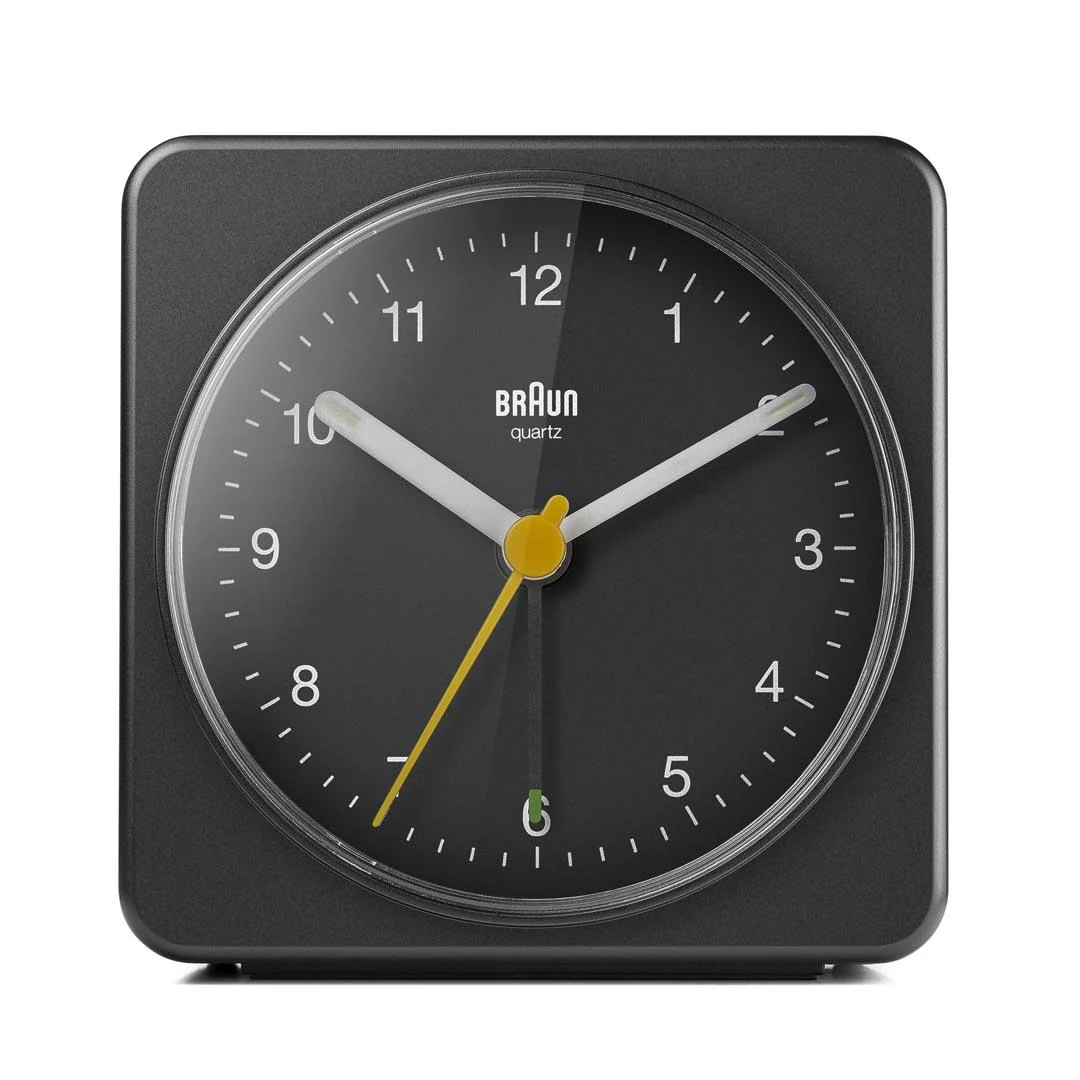 BC03 Braun classic analogue alarm clock  - black - Image 4