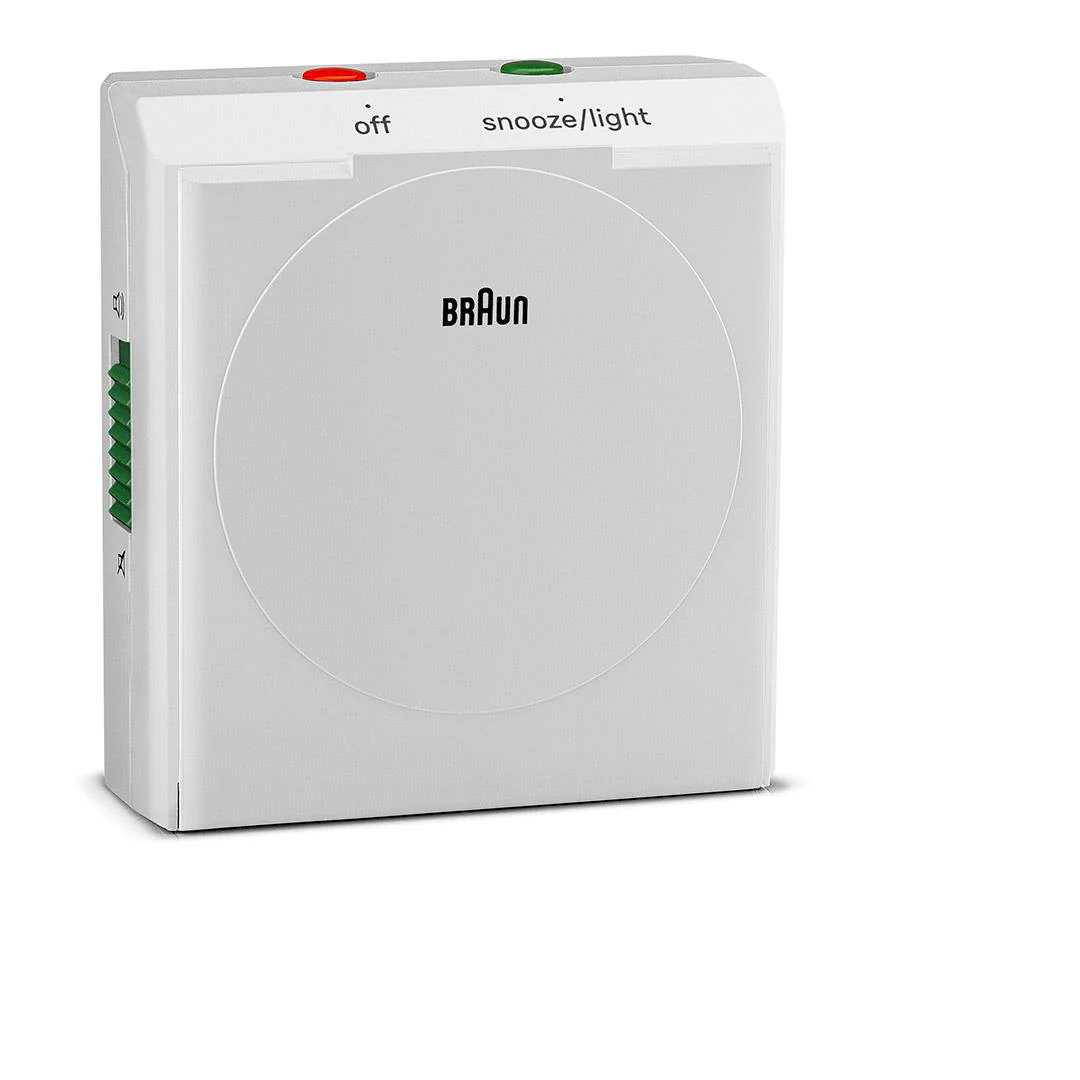 BC05 Braun travel analogue alarm clock- white - Image 7