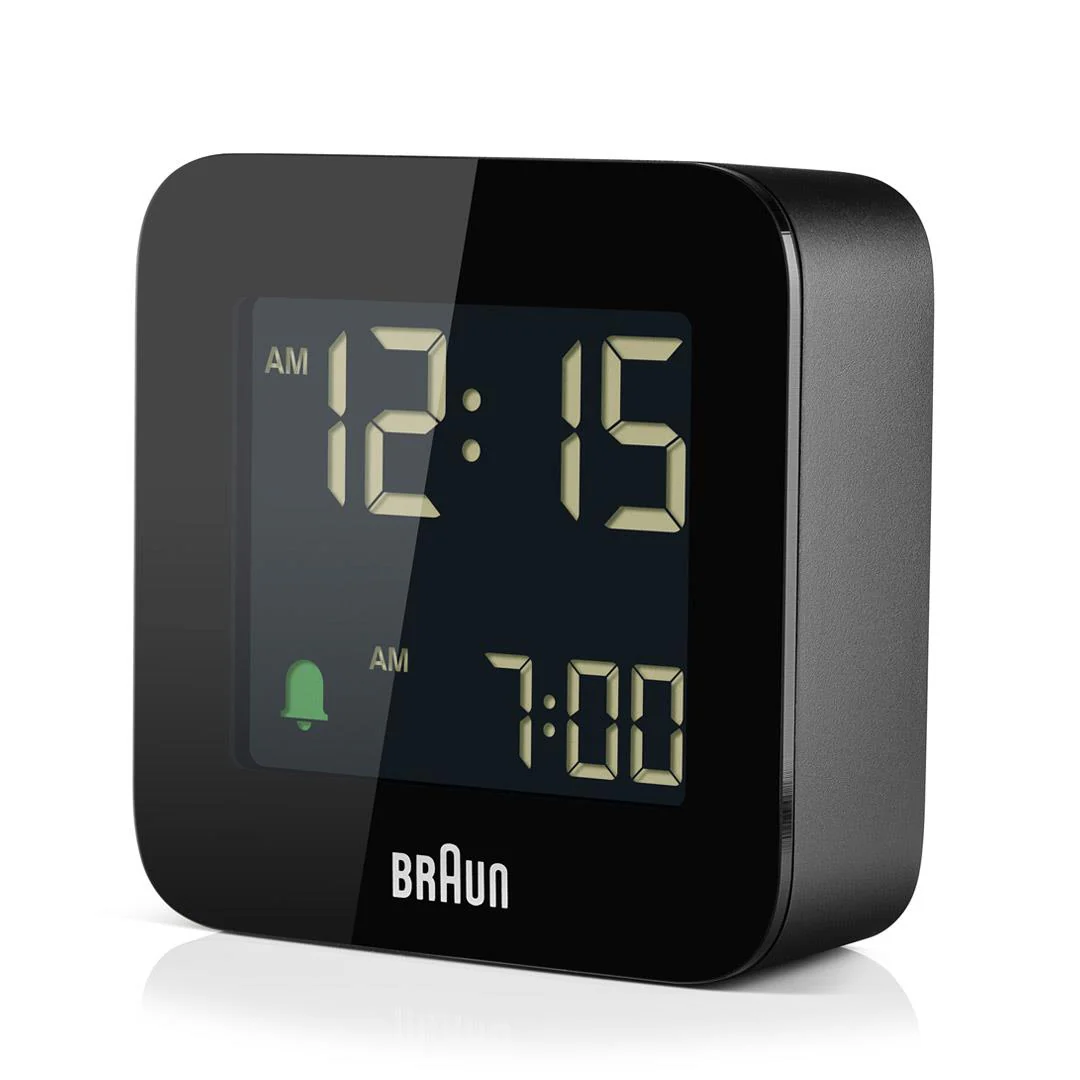BC08 Braun digital travel alarm clock - black - Image 3