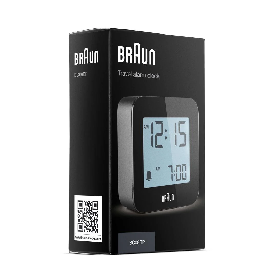 BC08 Braun digital travel alarm clock - black - Image 8