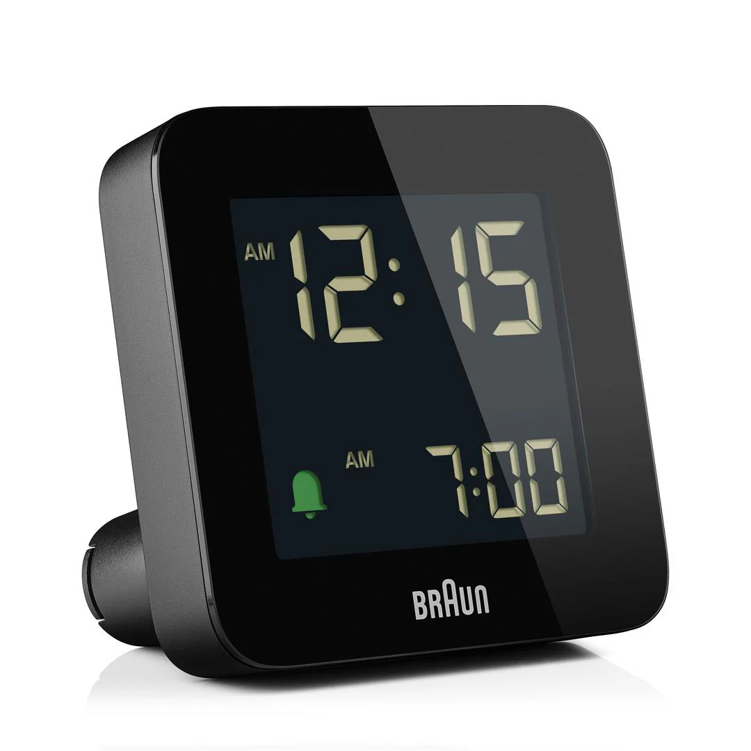 BC09 Braun digital alarm clock - black