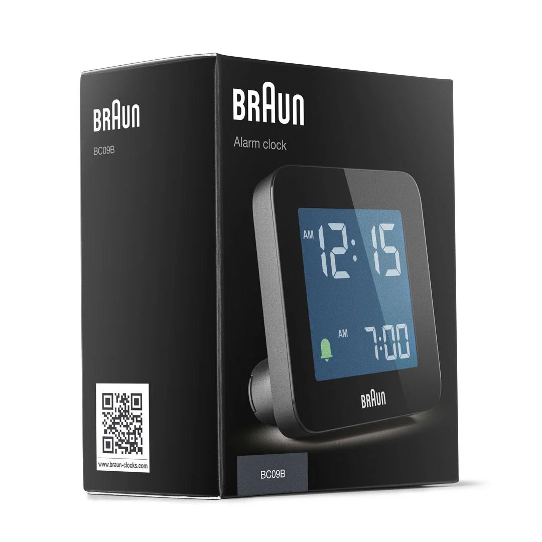 BC09 Braun digital alarm clock - black - Image 8