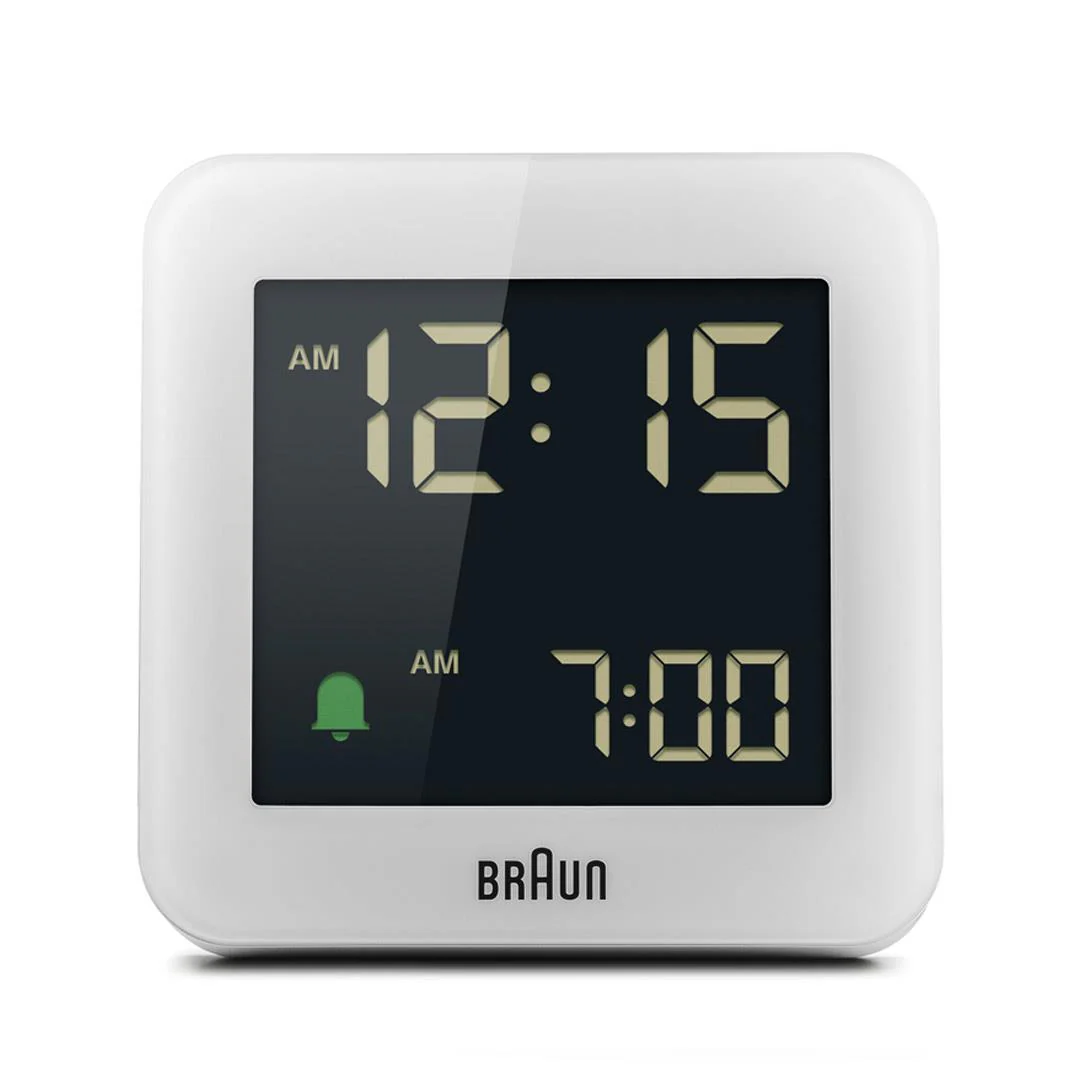 BC09 Braun digital alarm clock - white - Image 3