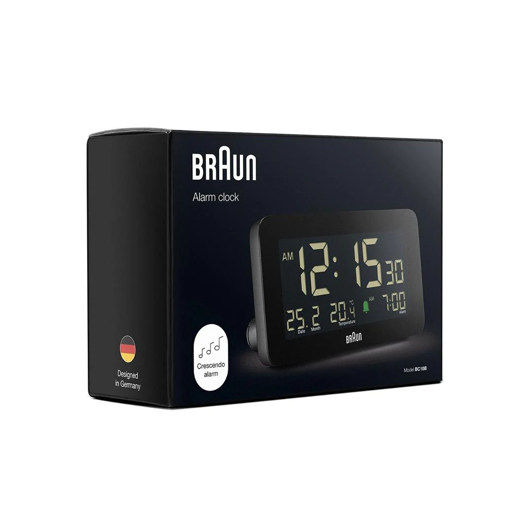 BC10 Braun digital alarm clock - black - Image 9