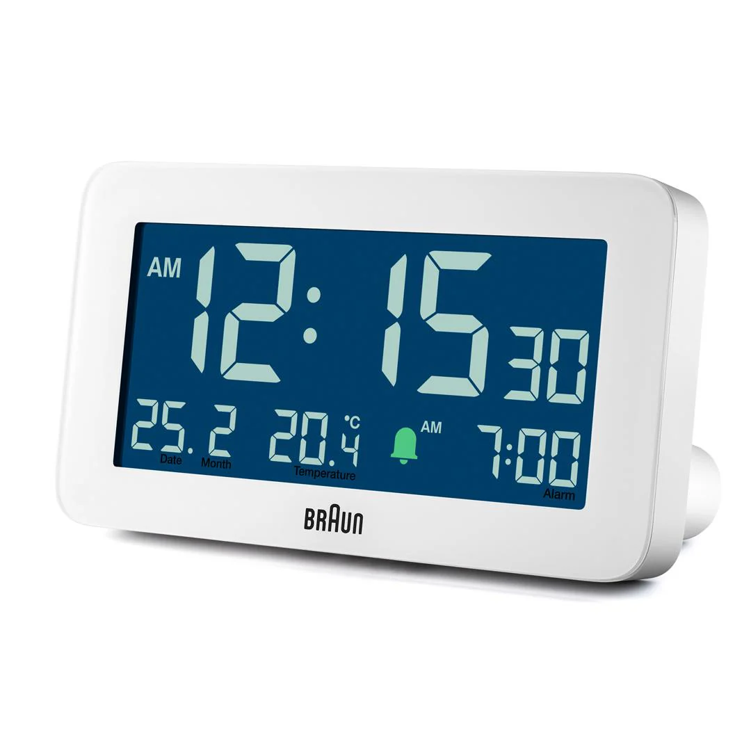 BC10 Braun digital alarm clock - white - Image 4