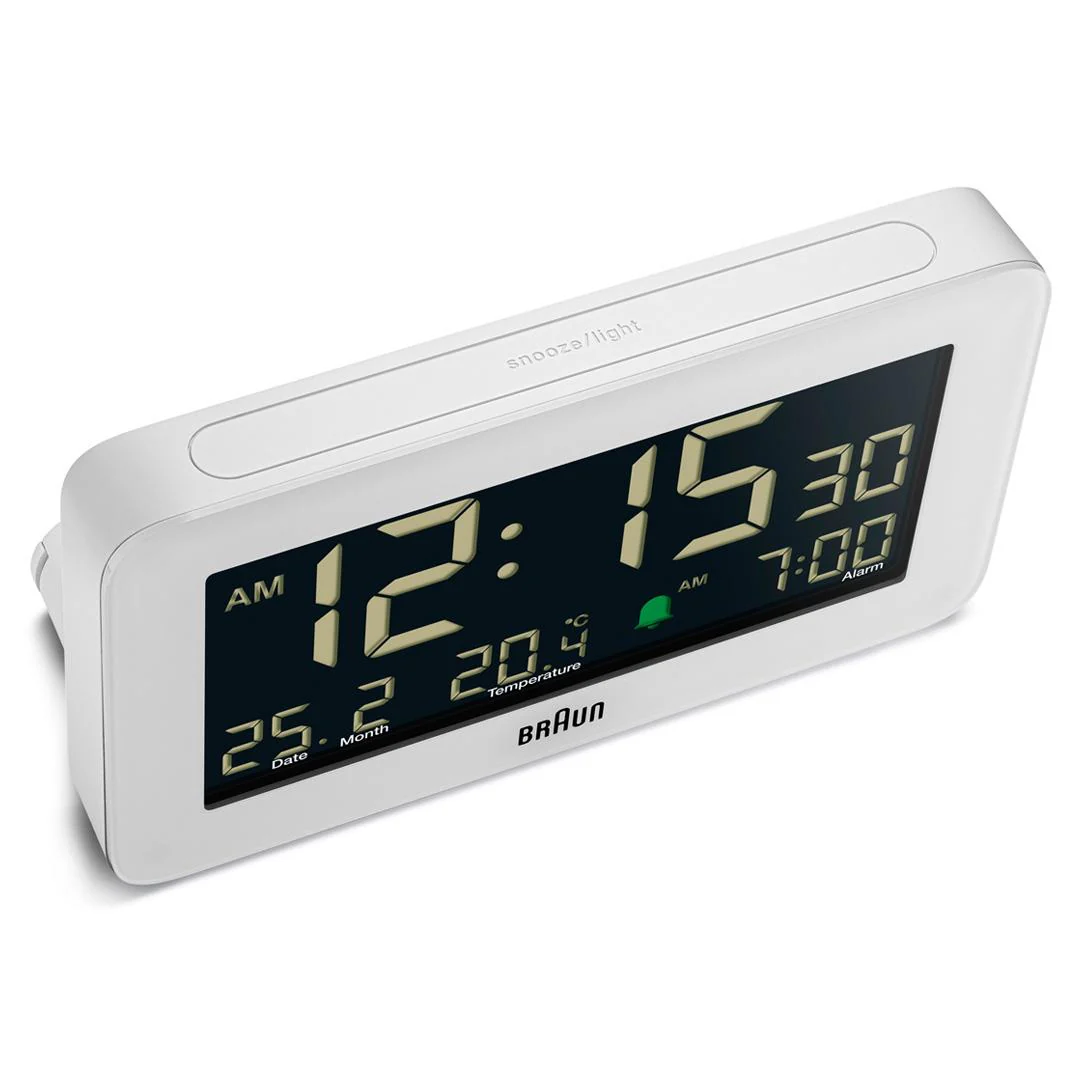 BC10 Braun digital alarm clock - white - Image 5