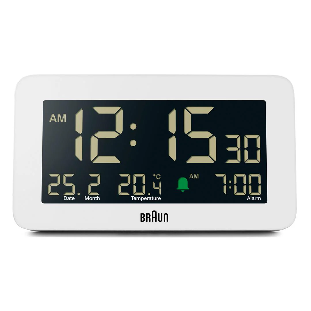 BC10 Braun digital alarm clock - white - Image 7