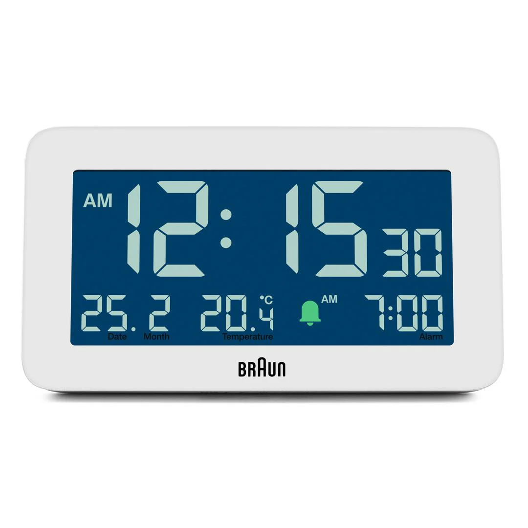 BC10 Braun digital alarm clock - white - Image 8