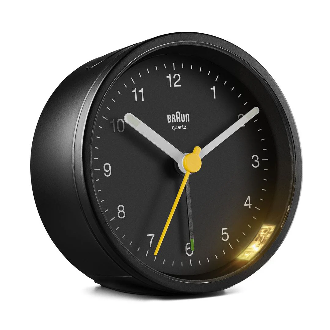 BC12 Braun classic analogue alarm clock - black - Image 2