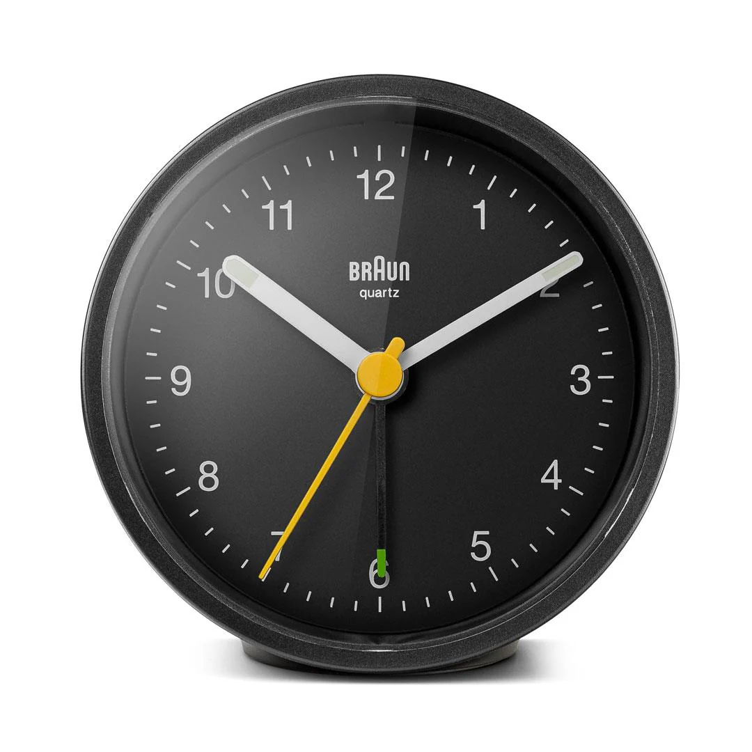 BC12 Braun classic analogue alarm clock - black - Image 3
