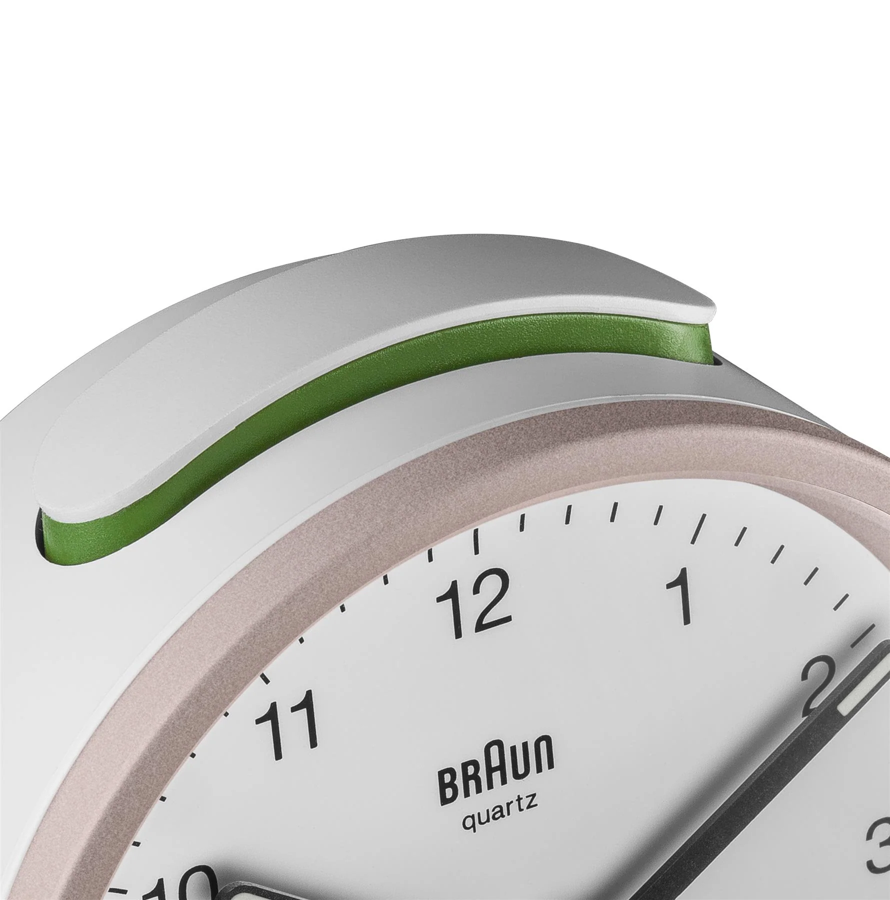 BC12 Braun classic analogue alarm clock - rose & white - Image 5