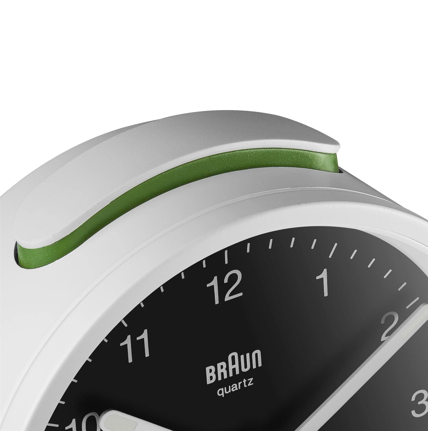 BC12 Braun classic analogue alarm clock - white & black - Image 5