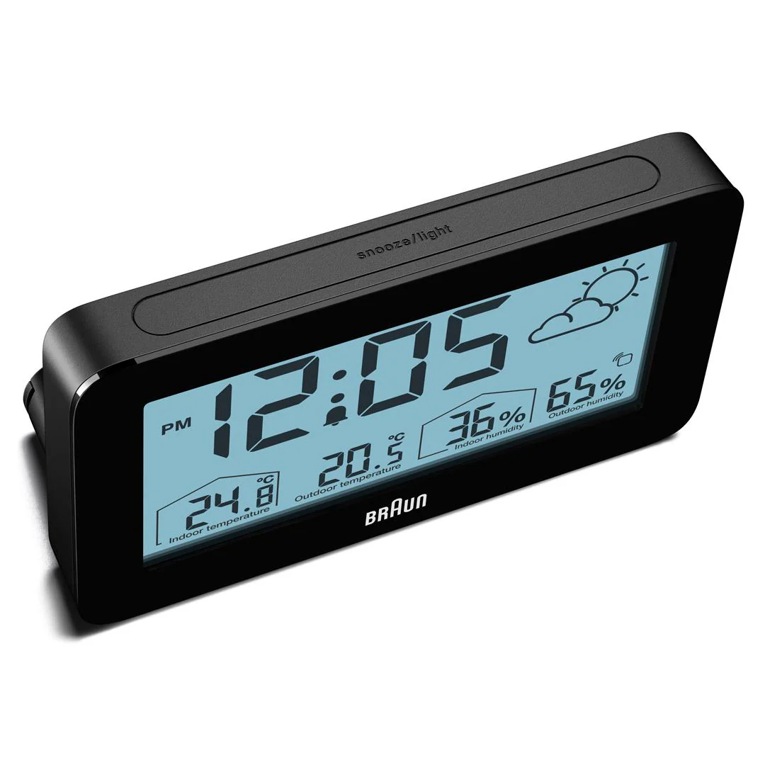 BC13 Braun digital weather station clock - black - Image 10