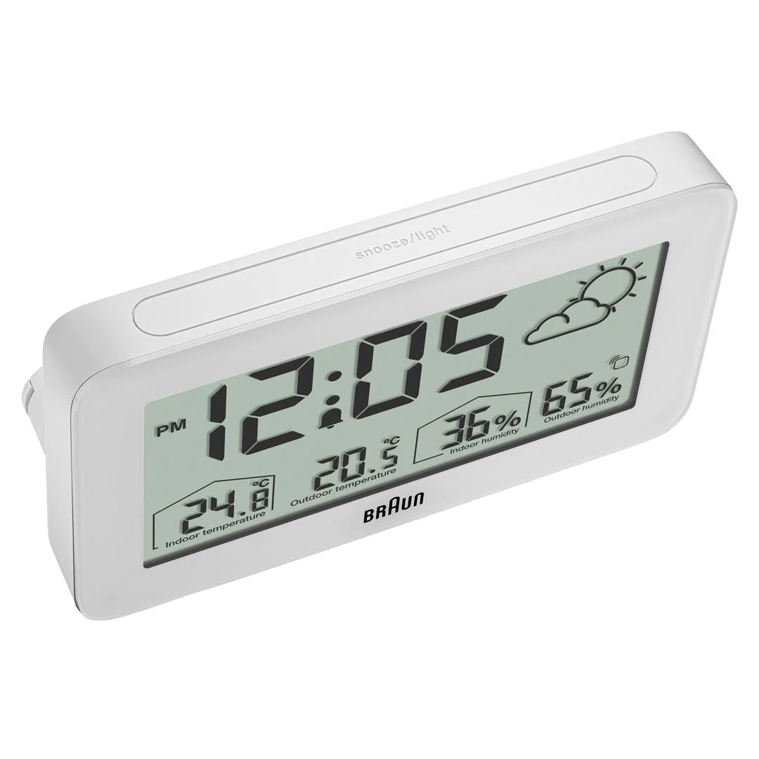 BC13 Braun digital weather station clock - white - Image 9