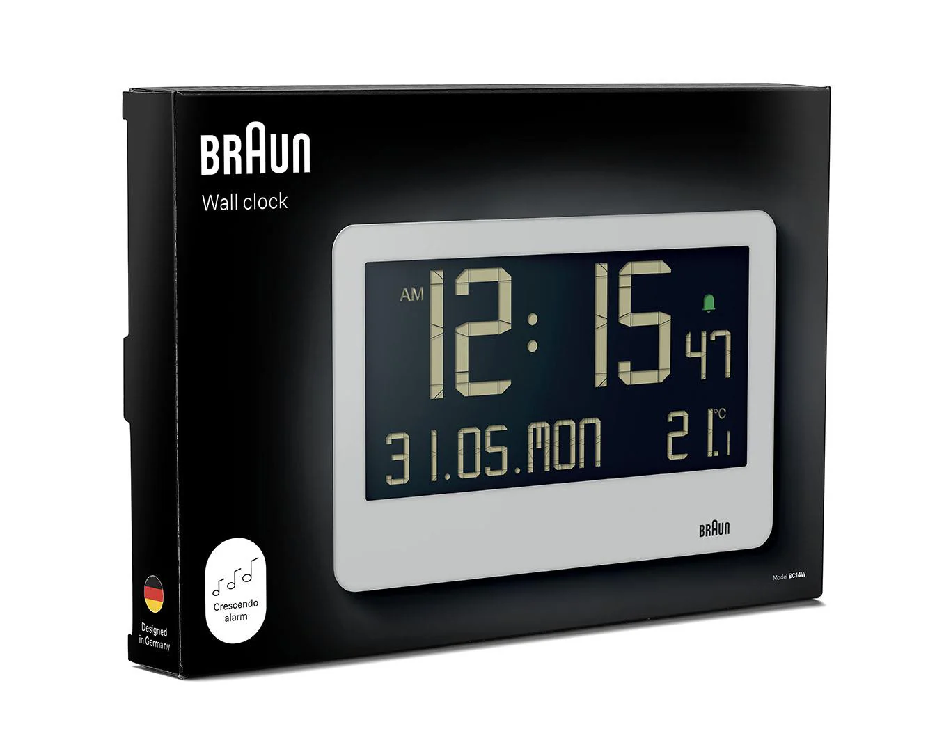 BC14 Braun digital wall clock - white - Image 6
