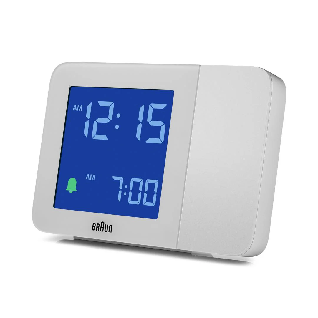 BC15 Braun digital projection alarm clock - white - Image 4