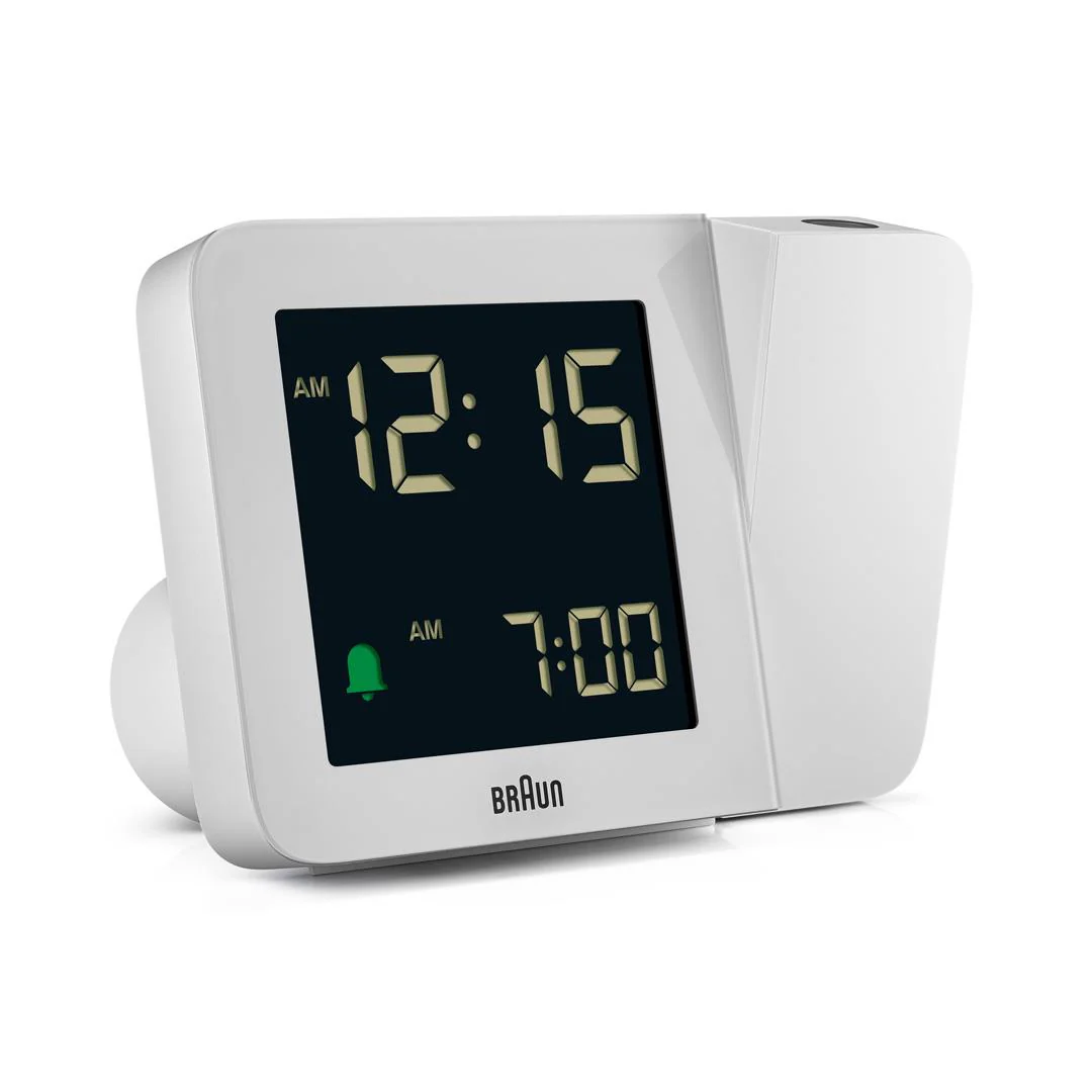 BC15 Braun digital projection alarm clock - white - Image 5