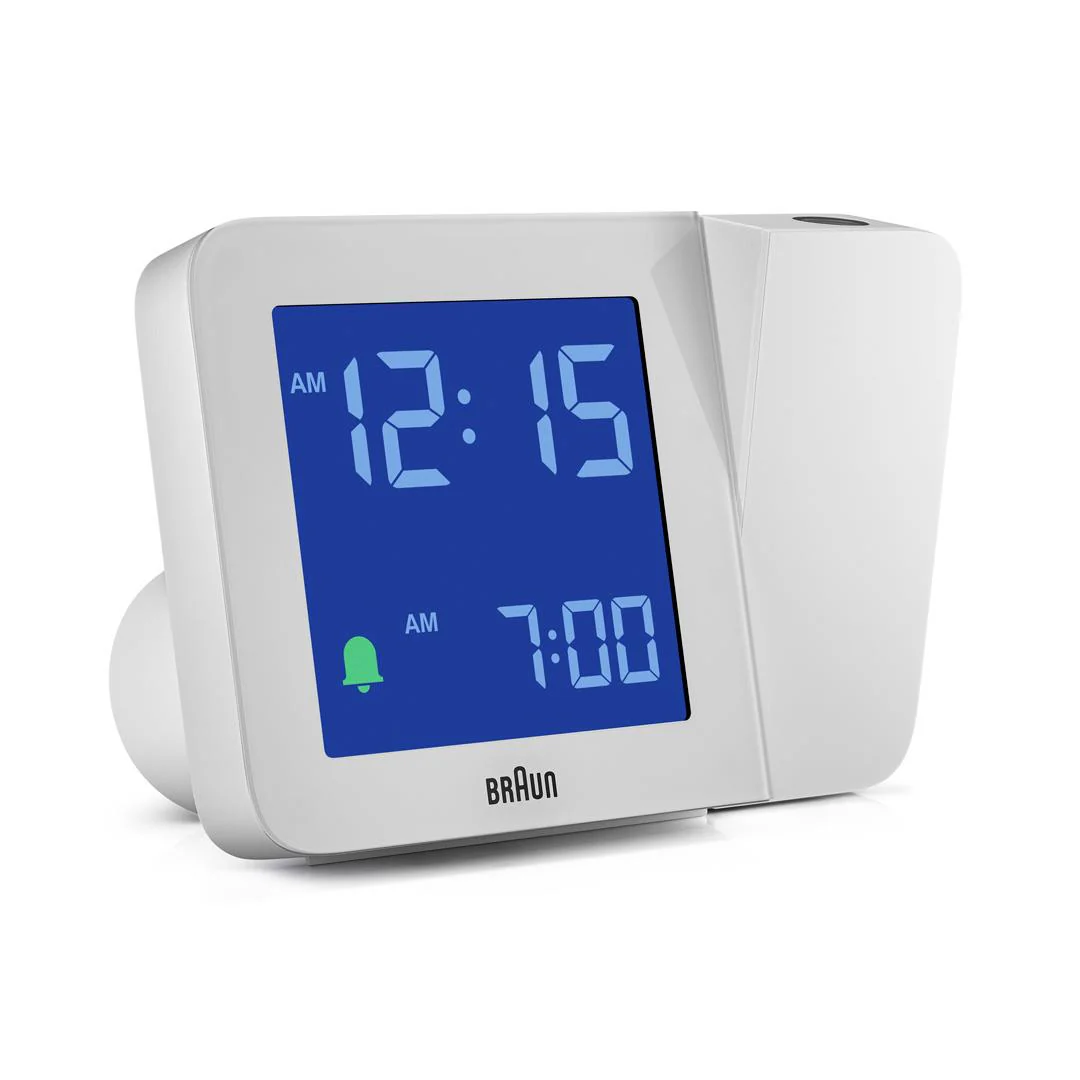 BC15 Braun digital projection alarm clock - white - Image 6