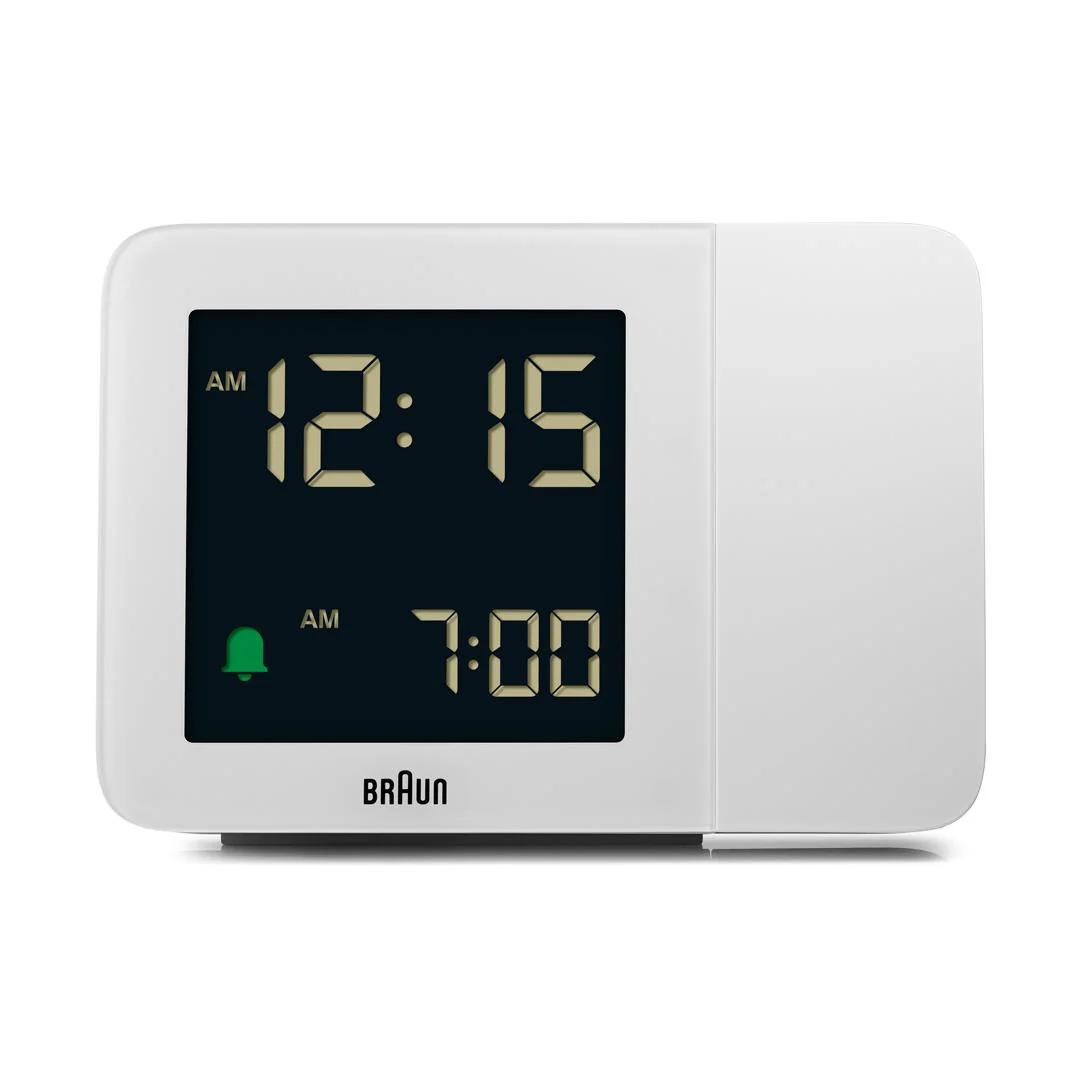 BC15 Braun digital projection alarm clock - white - Image 8