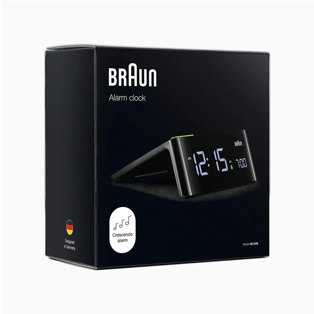BC16 Braun digital VA LCD display clock - black - Image 6