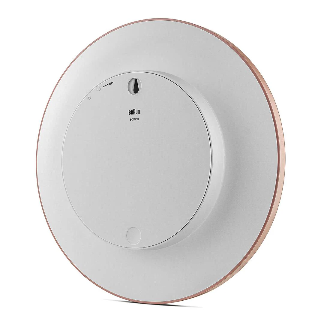 BC17 Braun classic large analogue wall clock - rose & white - Image 5