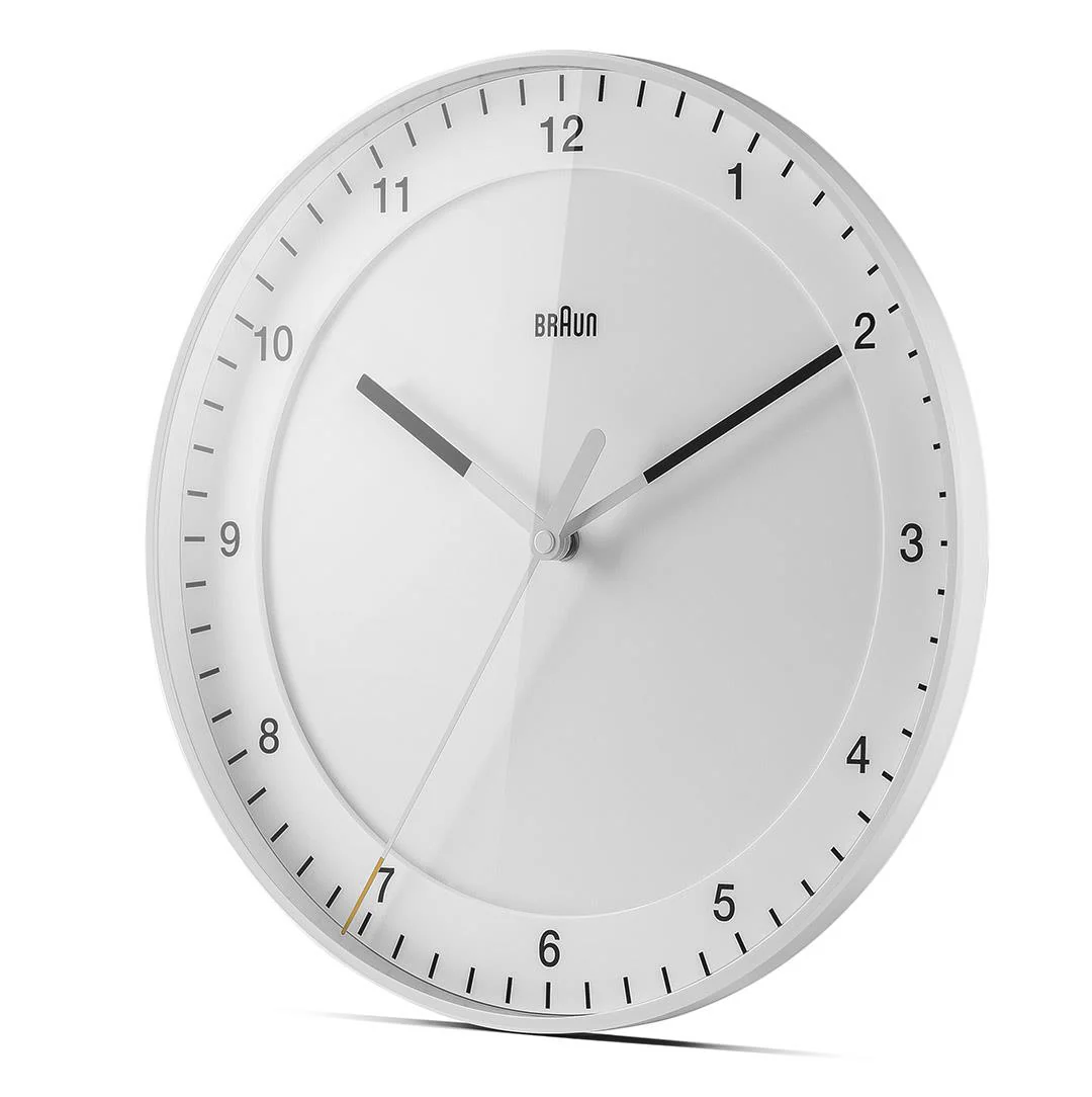 BC17 Braun classic large analogue wall clock - white - Image 3