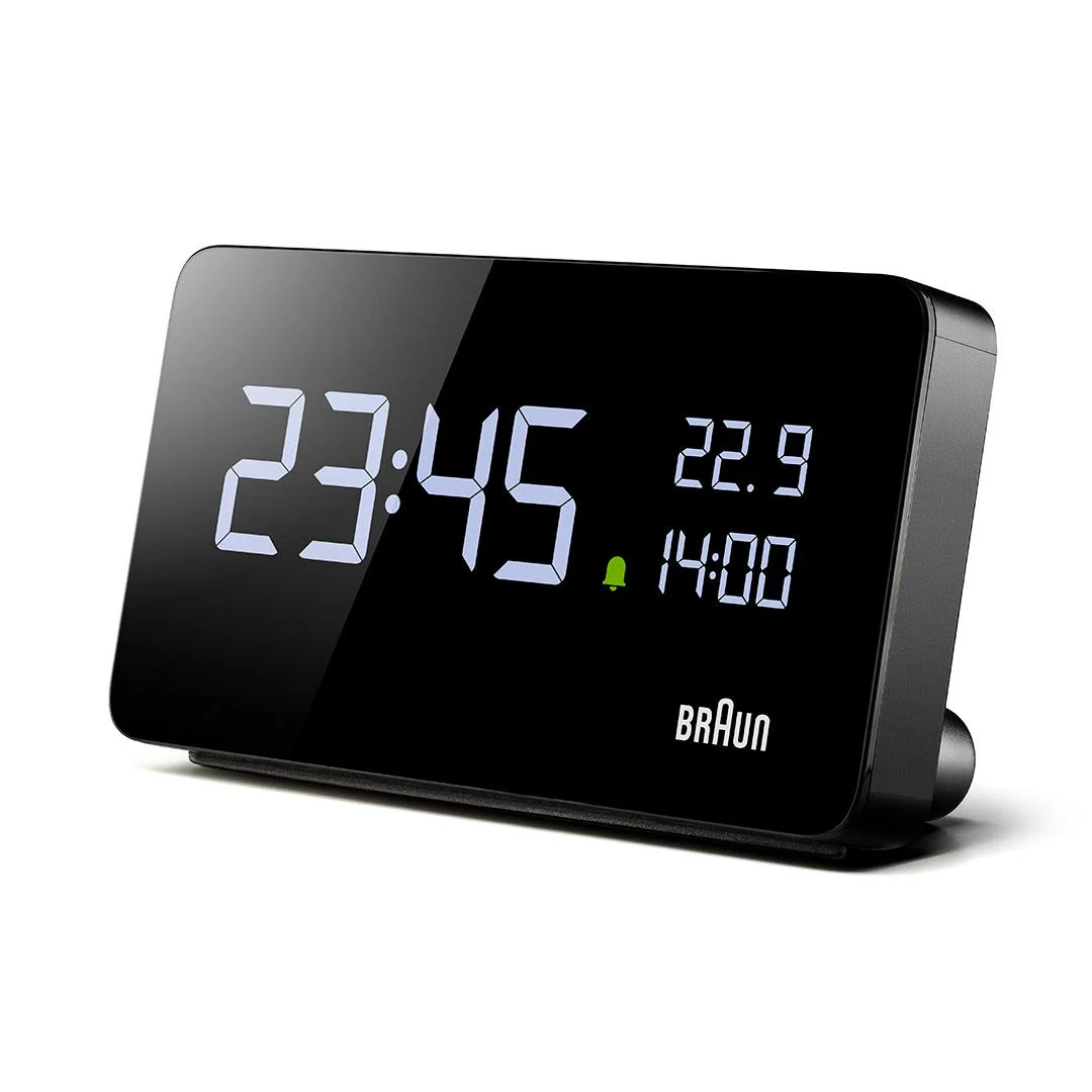 BC20 Braun digital rectangular alarm clock - black - Image 6
