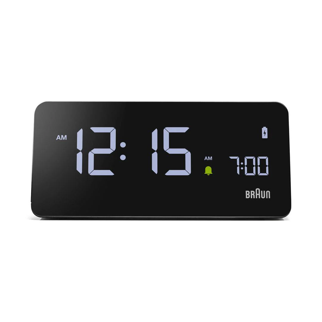 BC21 Braun Digital Wireless Charging Alarm Clock - Black - Image 13