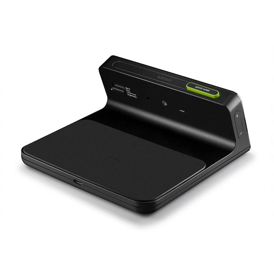 BC21 Braun Digital Wireless Charging Alarm Clock - Black - Image 3