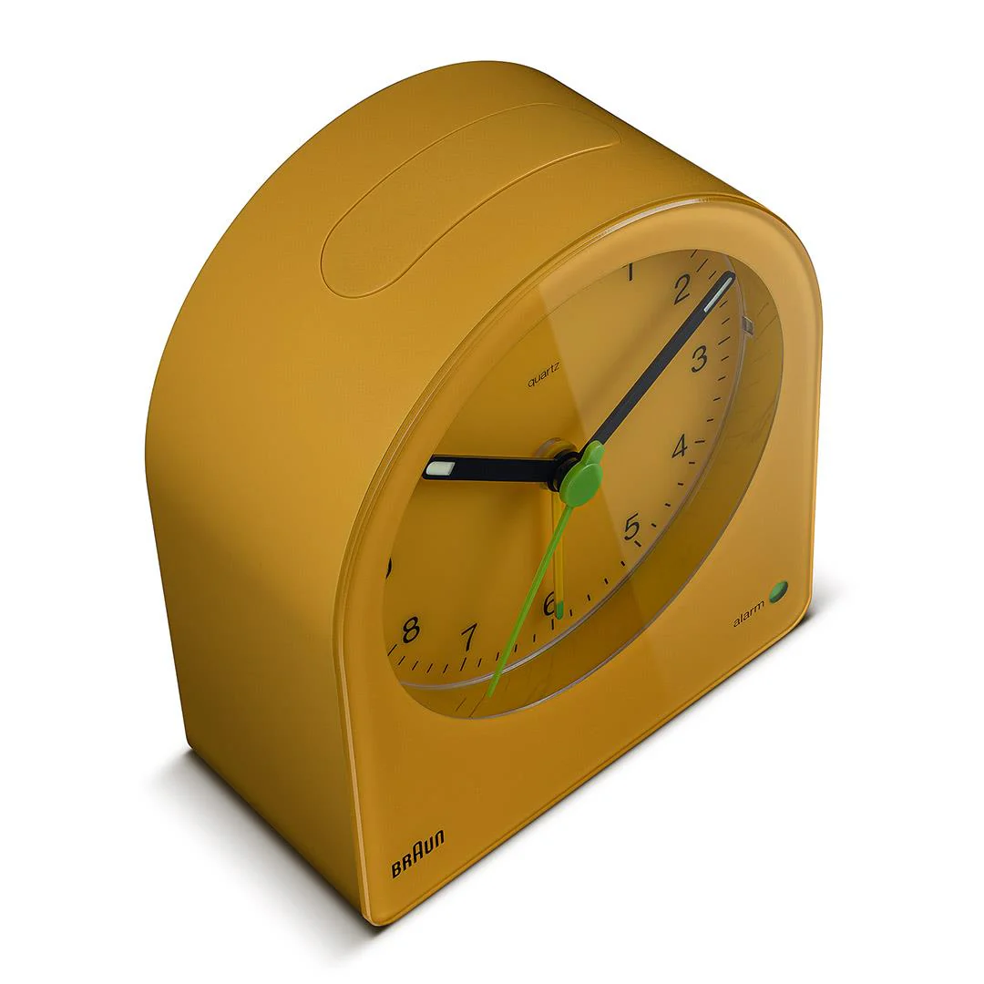 BC22Y Braun classic analogue alarm clock - yellow - Image 4