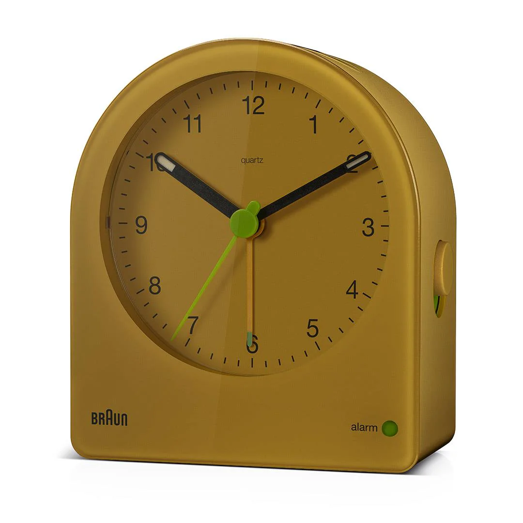 BC22Y Braun classic analogue alarm clock - yellow - Image 5