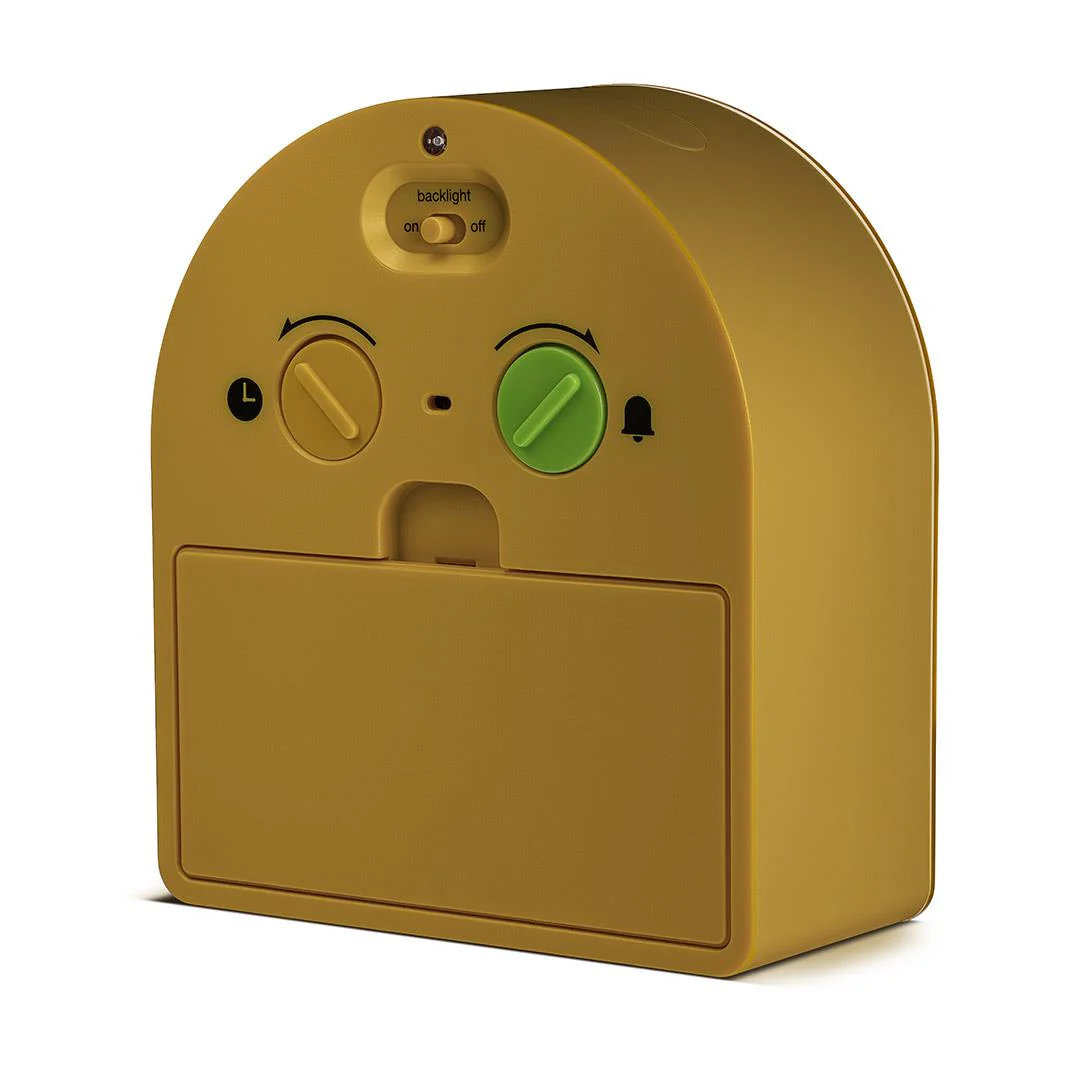 BC22Y Braun classic analogue alarm clock - yellow - Image 8