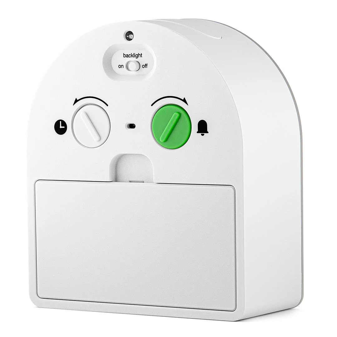 BC22 Braun time teacher quartz alarm clock - white - Image 6
