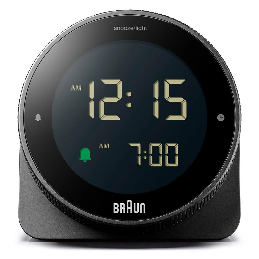 BC24 Braun touch display digital alarm clock - black - Image 3
