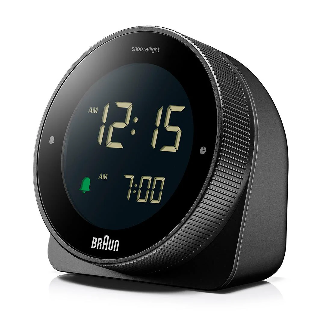 BC24 Braun touch display digital alarm clock - black - Image 4