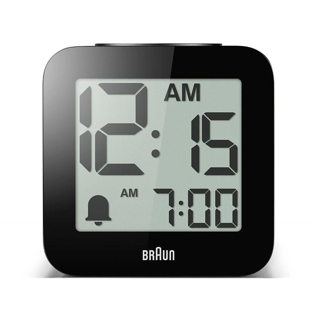 BC25 Braun time speaking digital alarm clock - black - Image 3