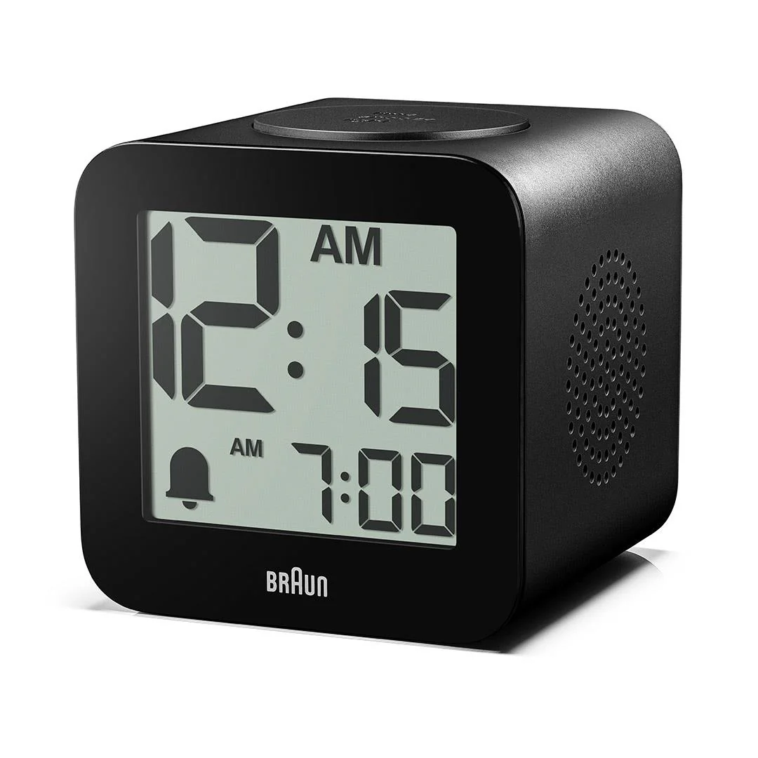BC25 Braun time speaking digital alarm clock - black - Image 5