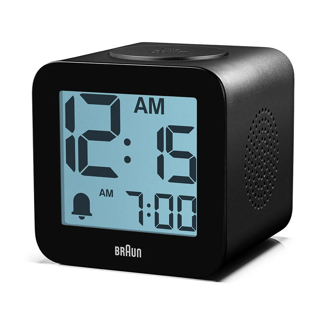 BC25 Braun time speaking digital alarm clock - black - Image 6
