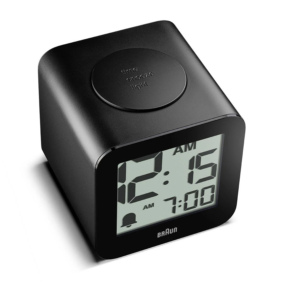 BC25 Braun time speaking digital alarm clock - black - Image 7