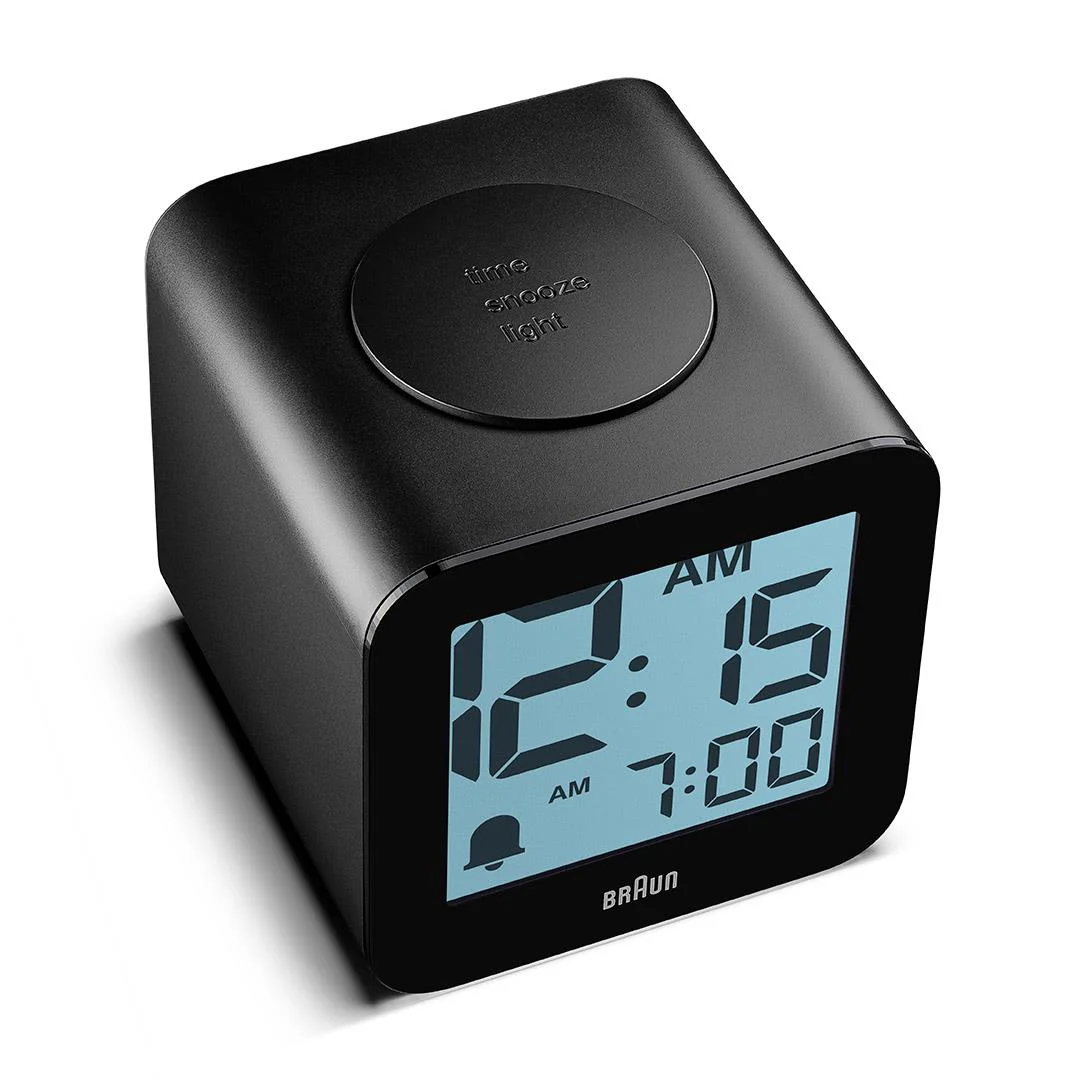 BC25 Braun time speaking digital alarm clock - black - Image 8