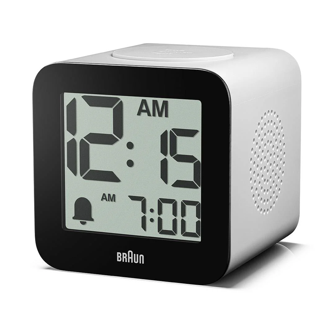 BC25 Braun time speaking digital alarm clock - white - Image 5