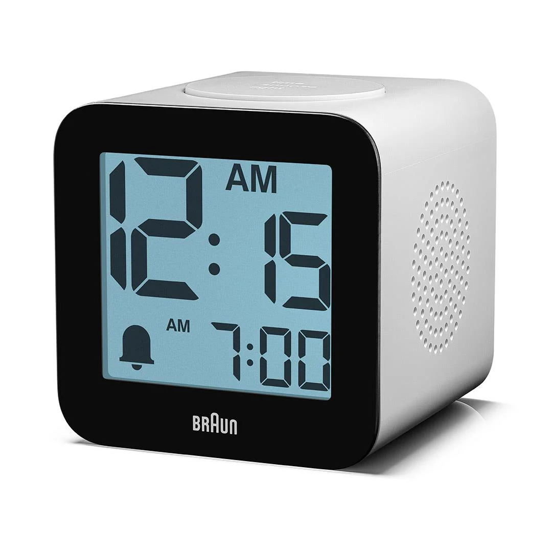 BC25 Braun time speaking digital alarm clock - white - Image 6