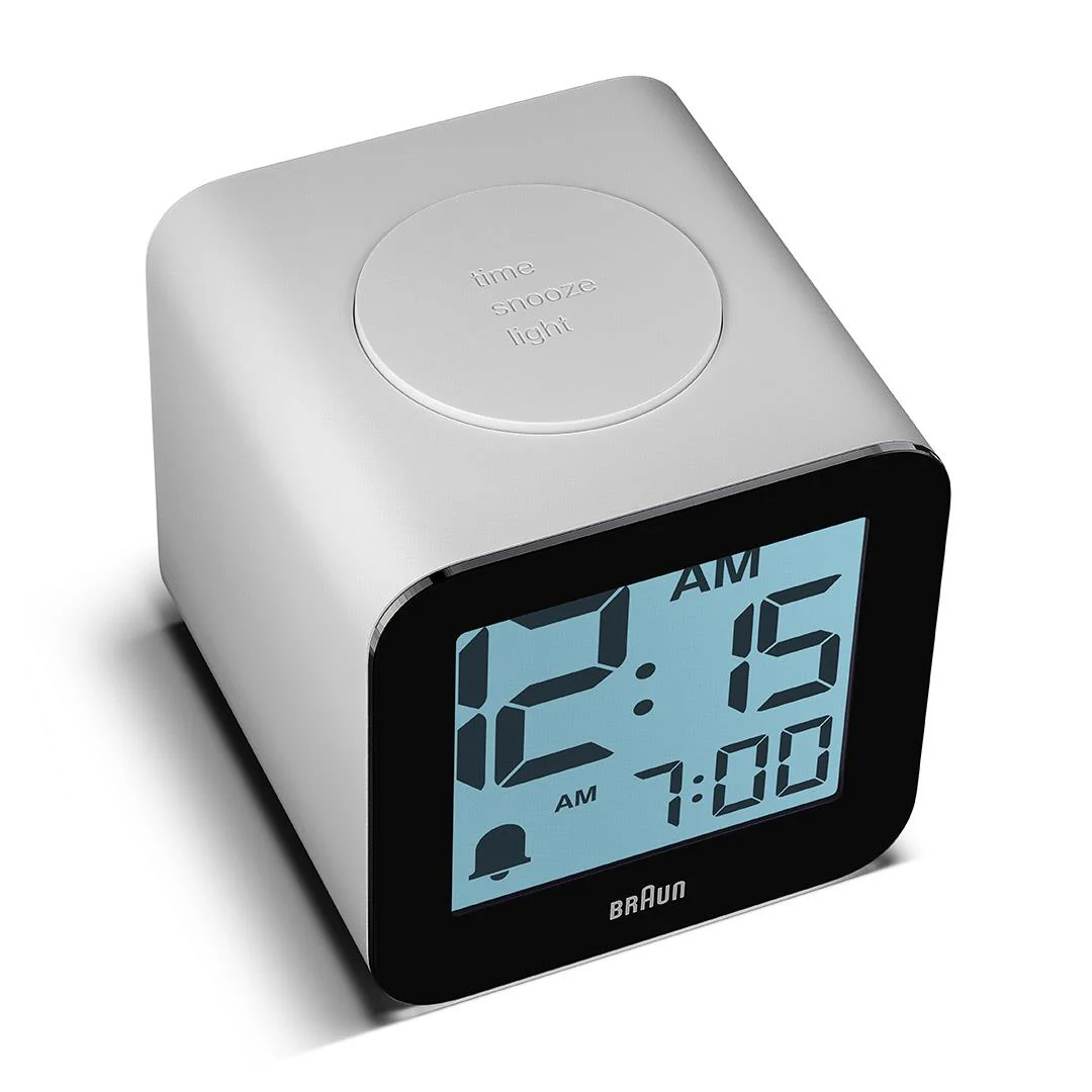 BC25 Braun time speaking digital alarm clock - white - Image 8
