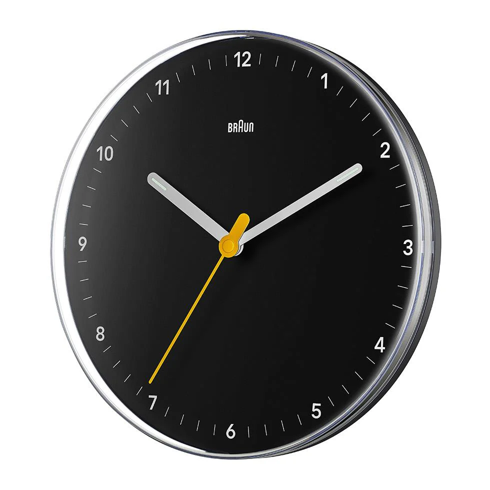 BC26 Braun analogue wall clock - black - Image 3