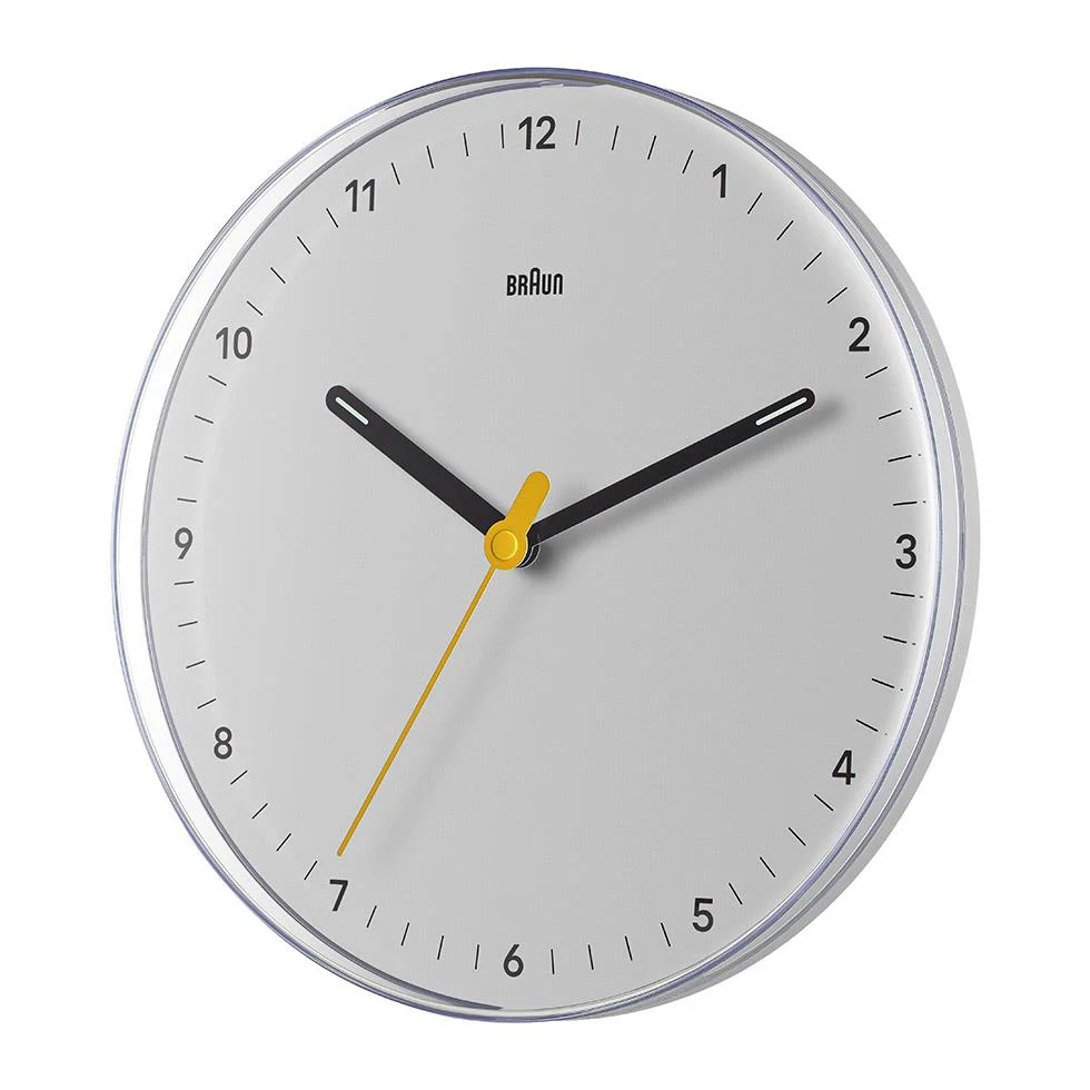 BC26 Braun analogue wall clock - white - Image 3