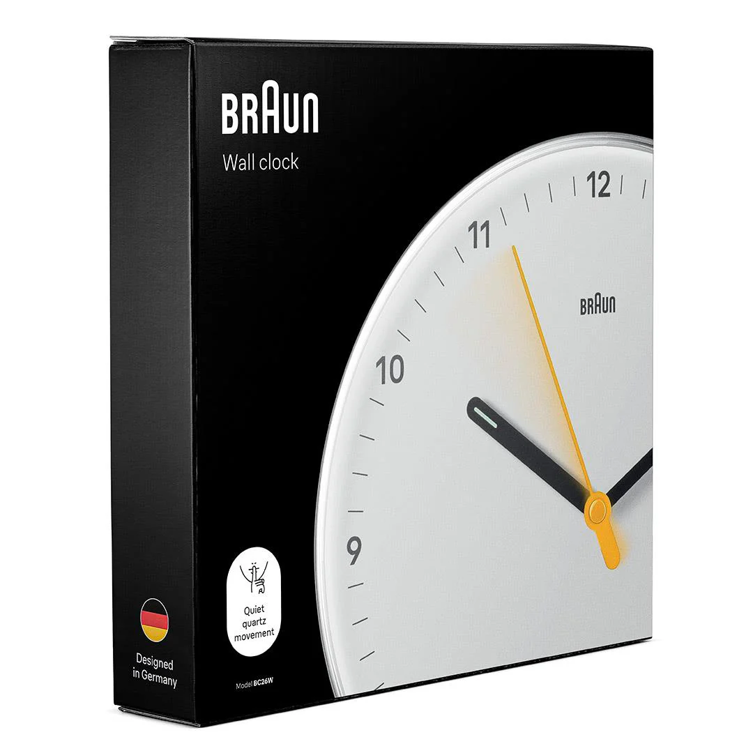 BC26 Braun analogue wall clock - white - Image 5